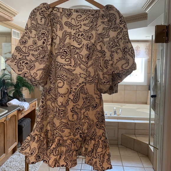 NWT Shona Joy Zella Linen Backless Mini Dress - Picture 4 of 6